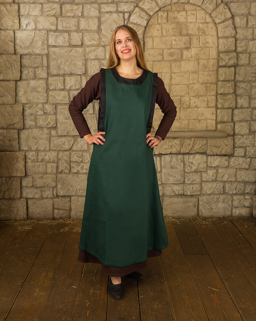 Medieval dress lady Juliana, dark green