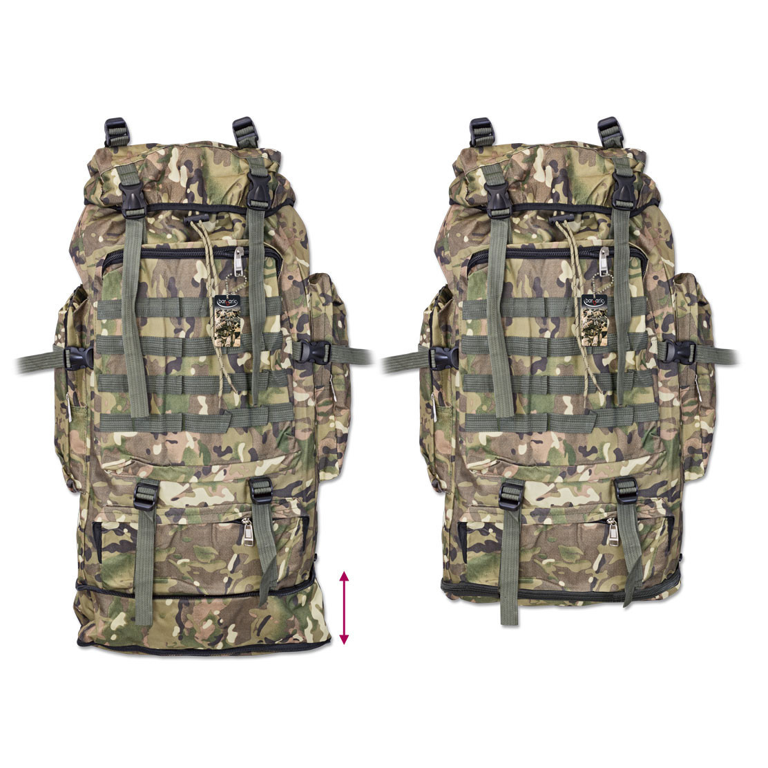 Barbaric Camo Tactical Backpack, 60L