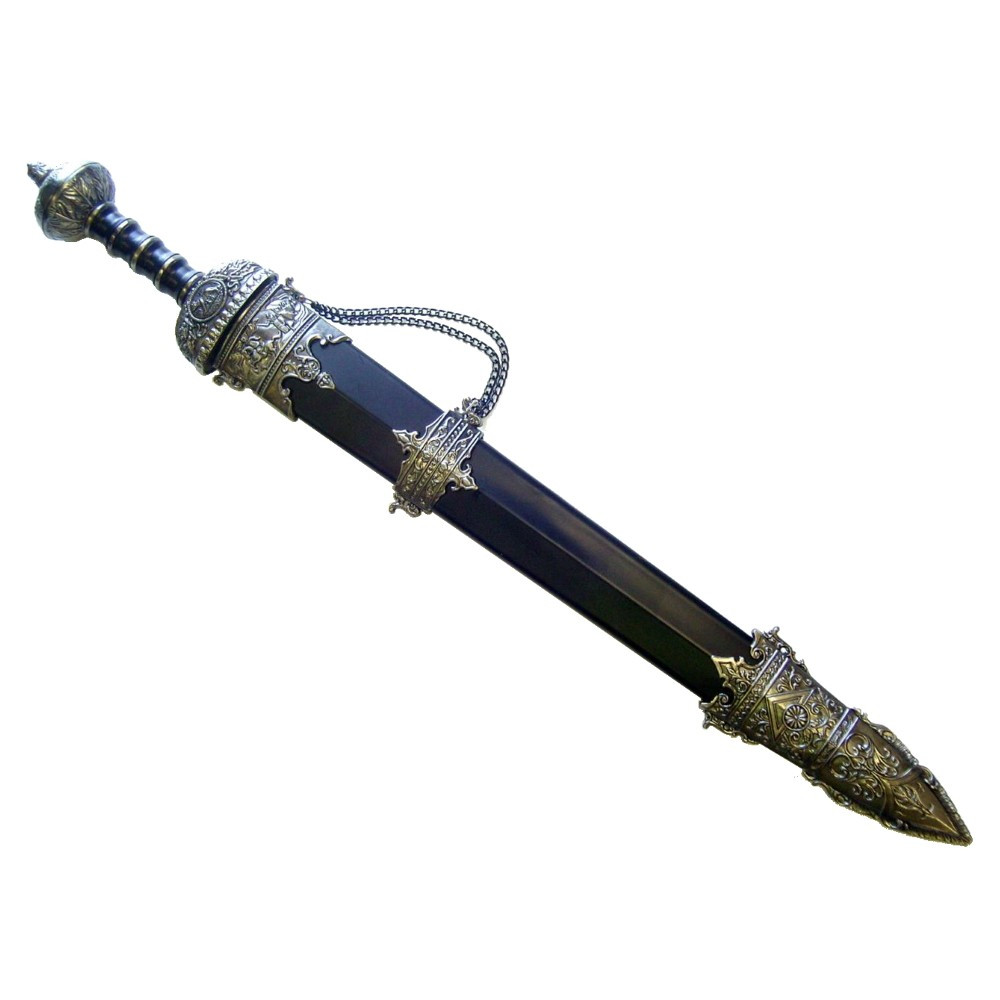 Decorative Roman gladius sword with scabbard (80 cm.)