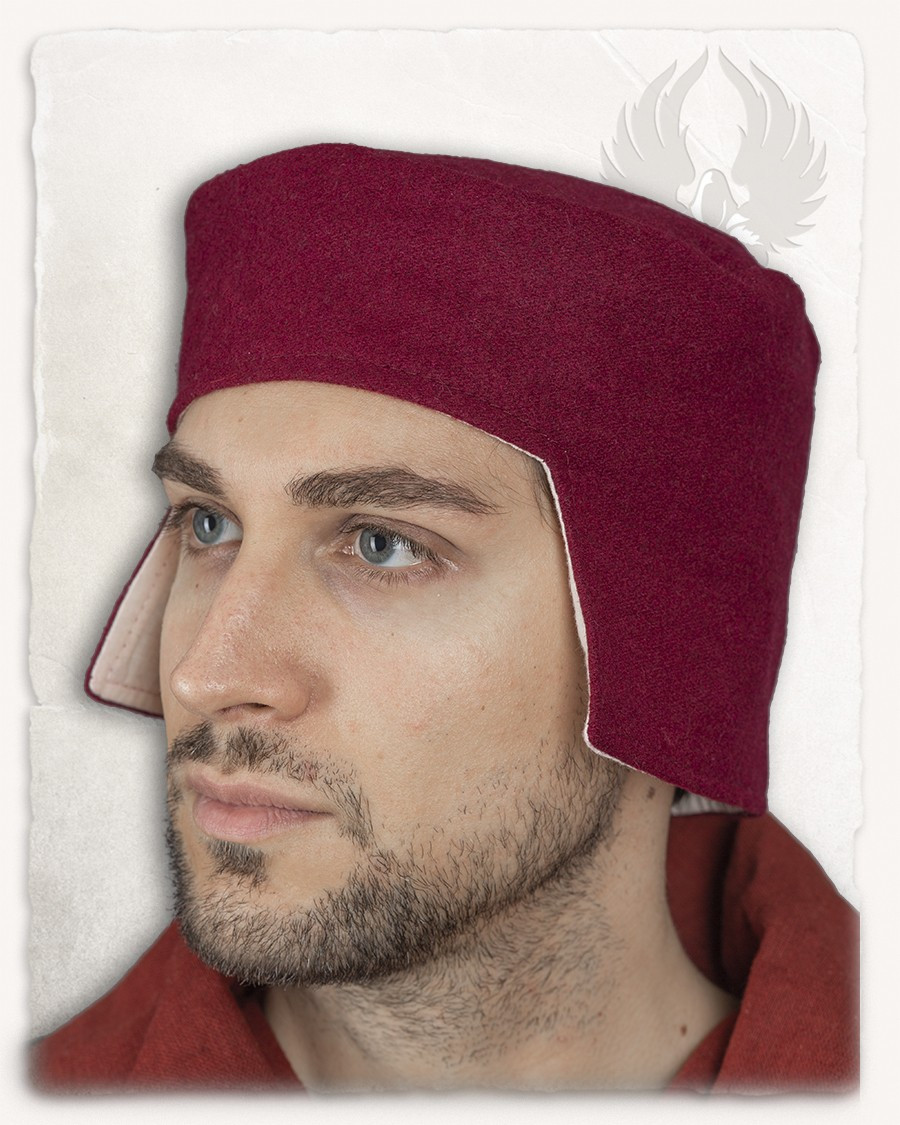 Medieval Raphael hat in red