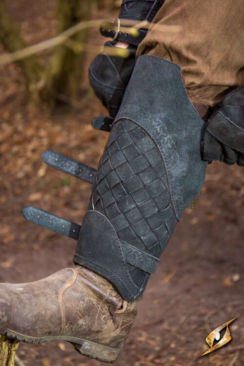 Black Suede Ranger's Greaves
