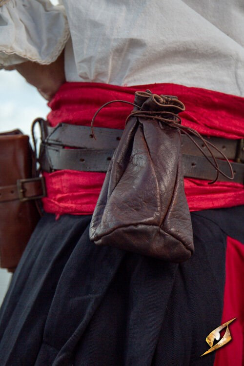 Brown leather pouch for coins Bounty Hunter
