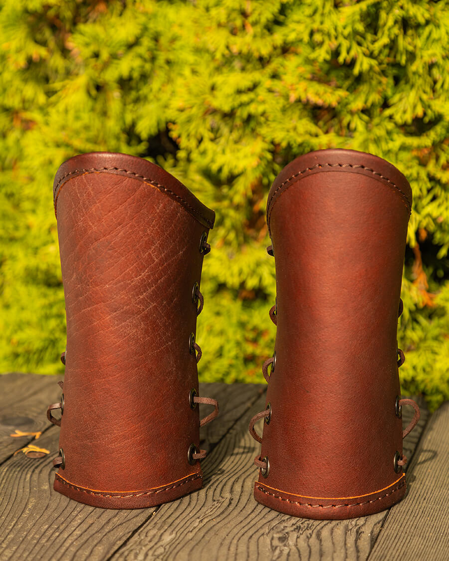 Borg period bracelets in leather - Brown