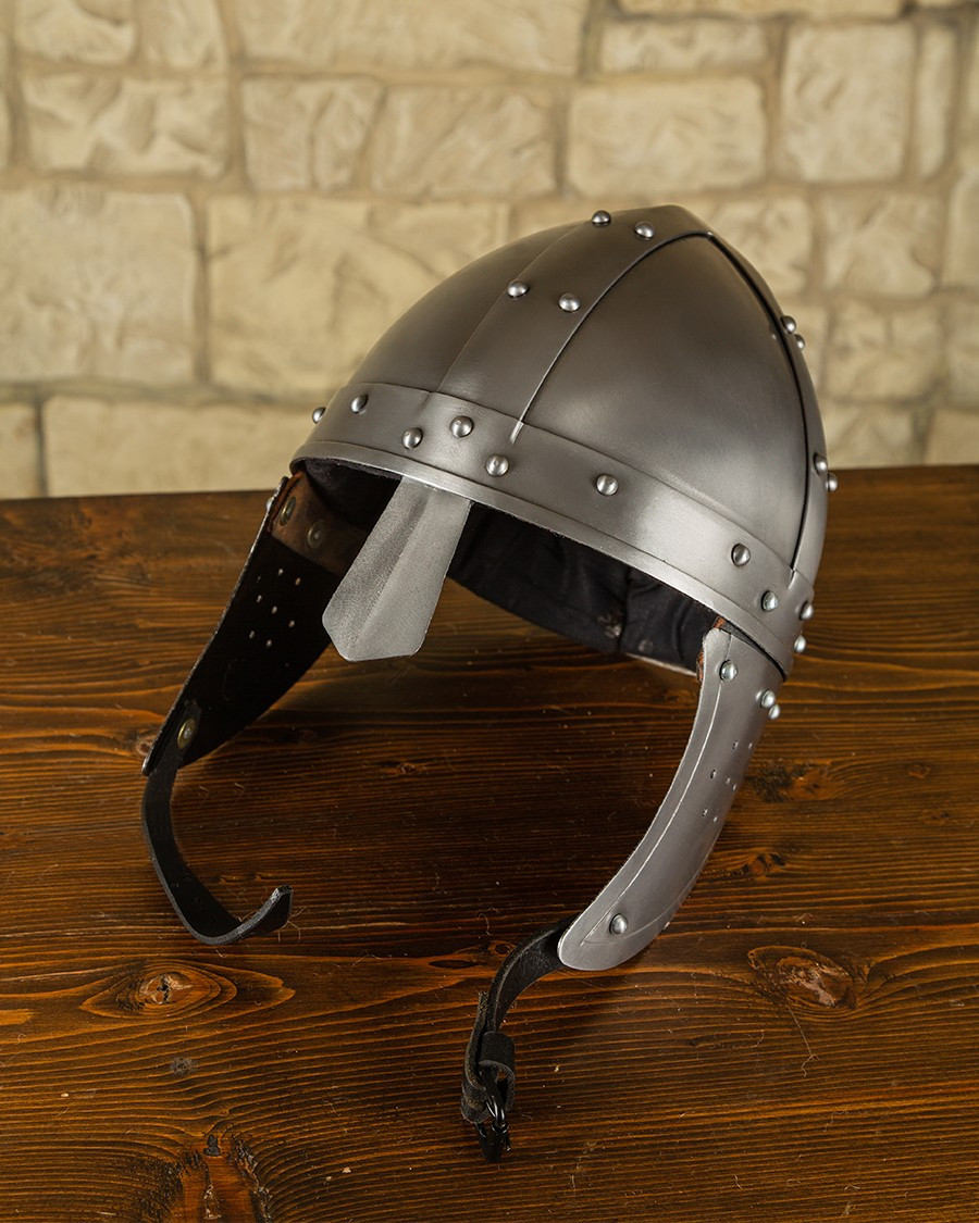 Medieval helmet type Spangenhelm Henning model