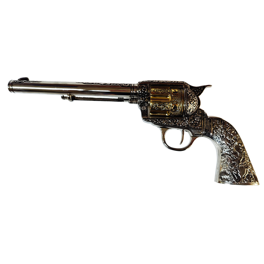 Colt 45 PeaceMaker revolver long metal handles, 27 cms.