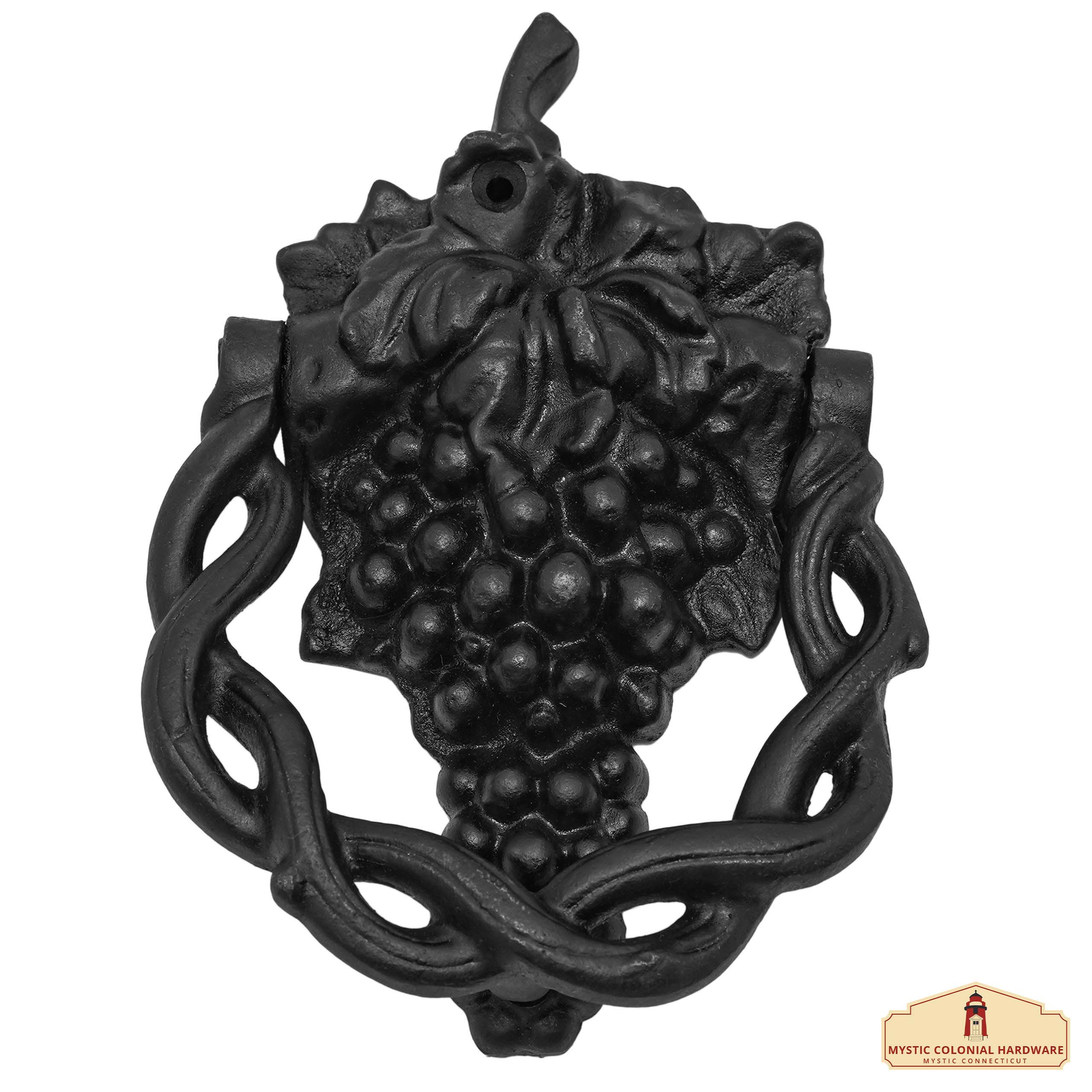 Cast iron knocker grape cluster design