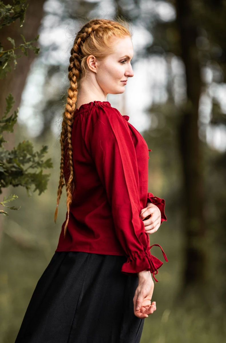 Long sleeve medieval blouse