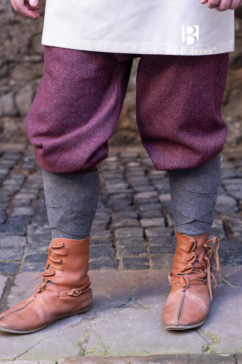 Viking pants model Rus Ivar, Maroon-Grey