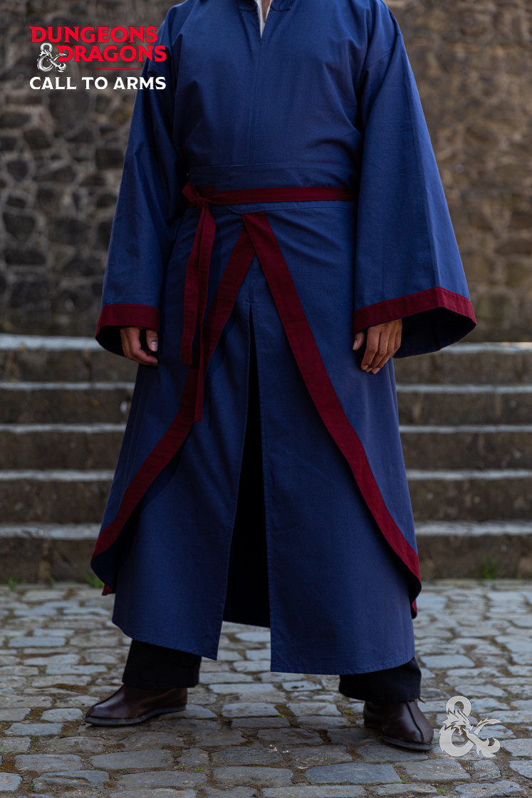 Sorcerer's Battle Skirt, Dark Blue-Burgundy