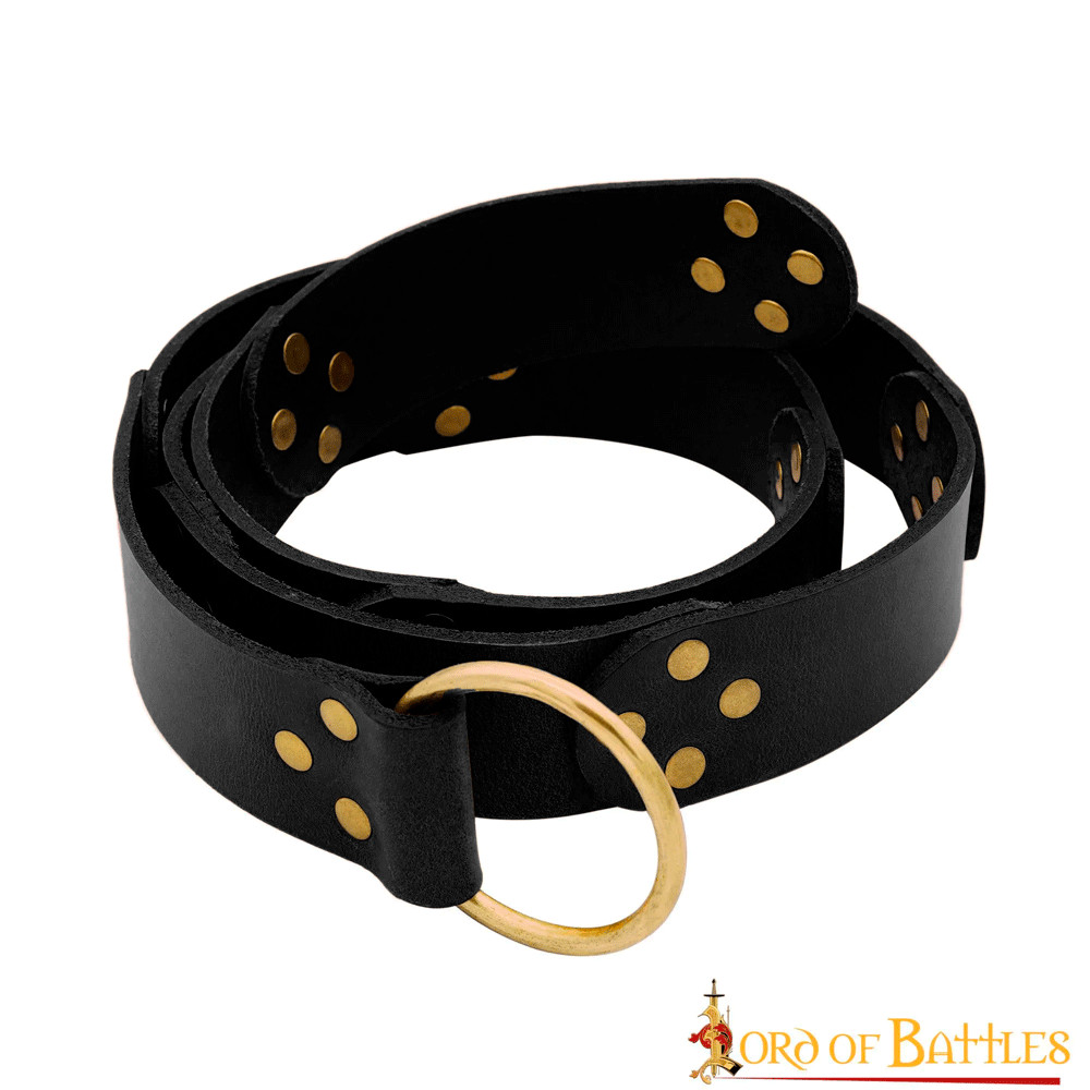 Traditional medieval belt, various sizes - Black