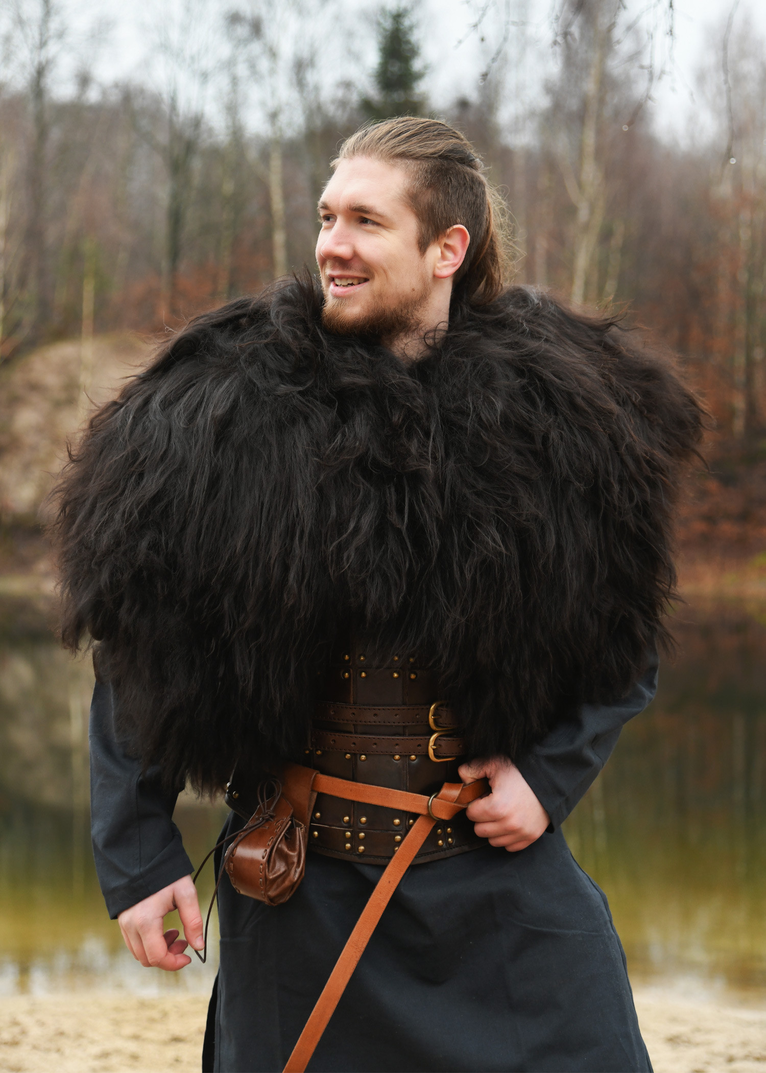 Black Berserker skin for warriors (130x60 cm.)