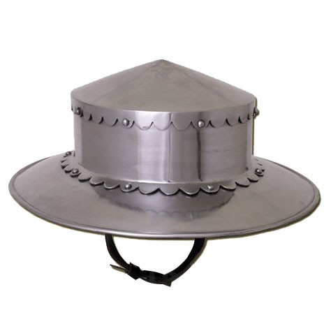 Medieval Kettle helmet, 14th century