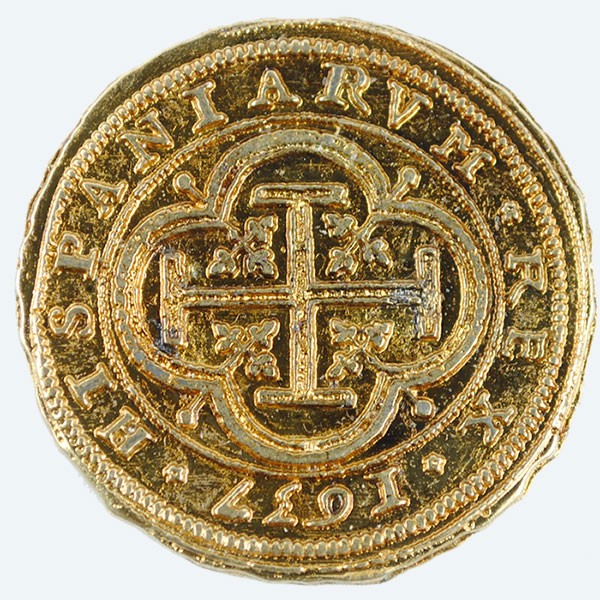 Gold coin 100 escudos, 4 cm.