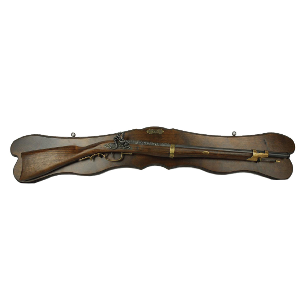 English medieval rifle 18th century with wall support.