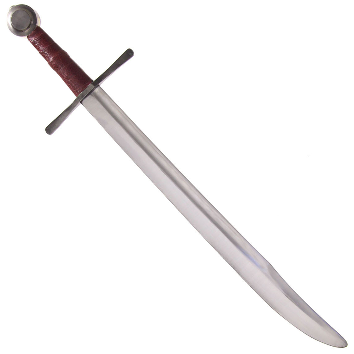 Gothic combat sword Falchion, straight guard