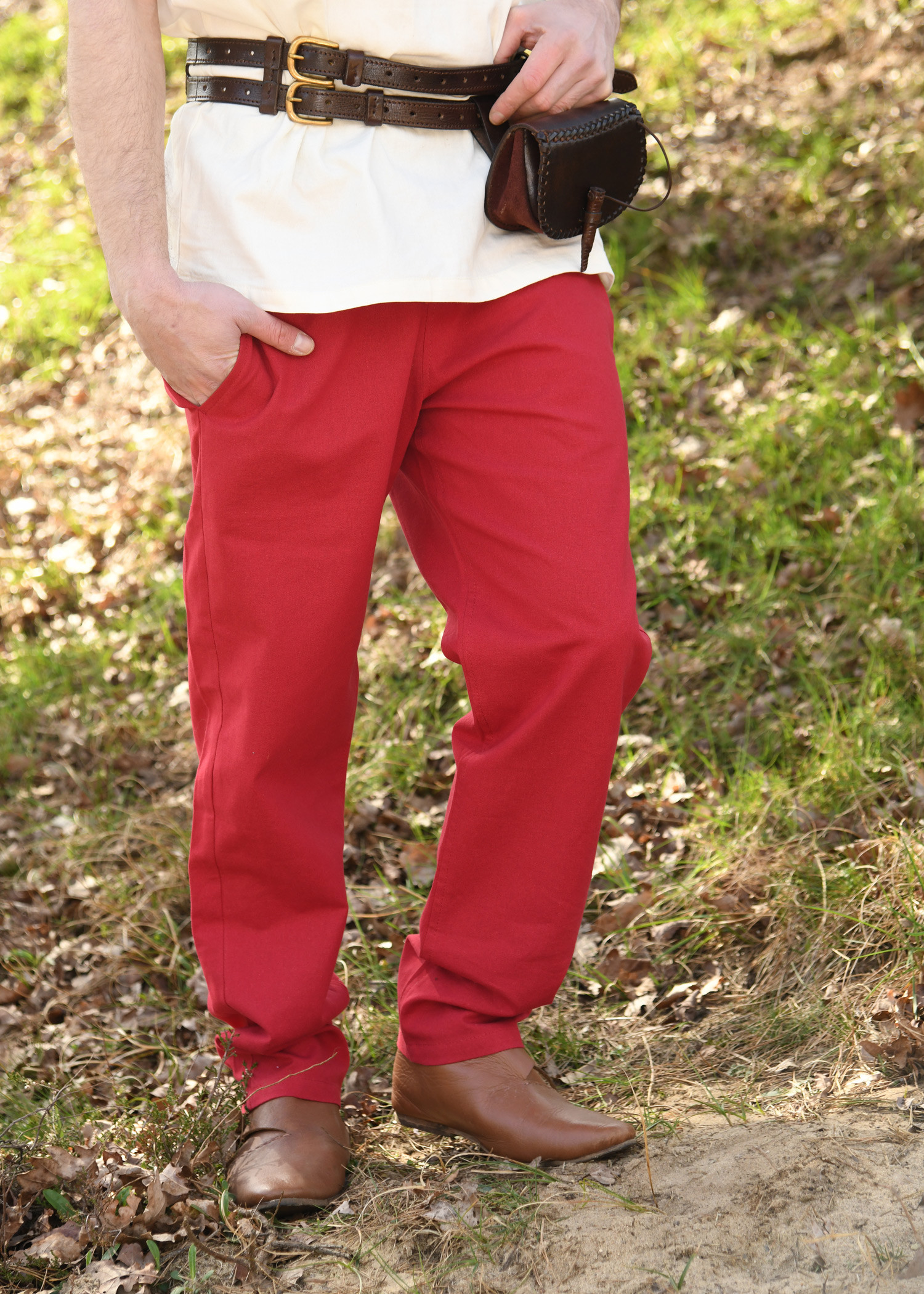 Basic medieval pants Hagen model, red