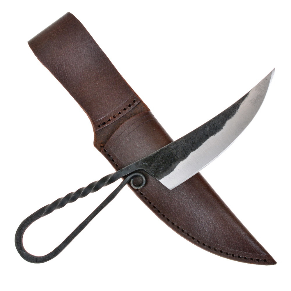 Large Viking knife with sheath (22.5x3 cm.)