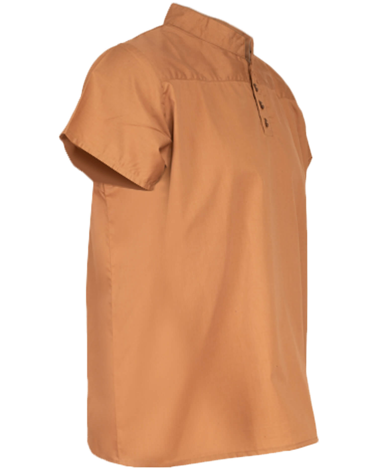 Short sleeve medieval shirt Bartold model, sand brown