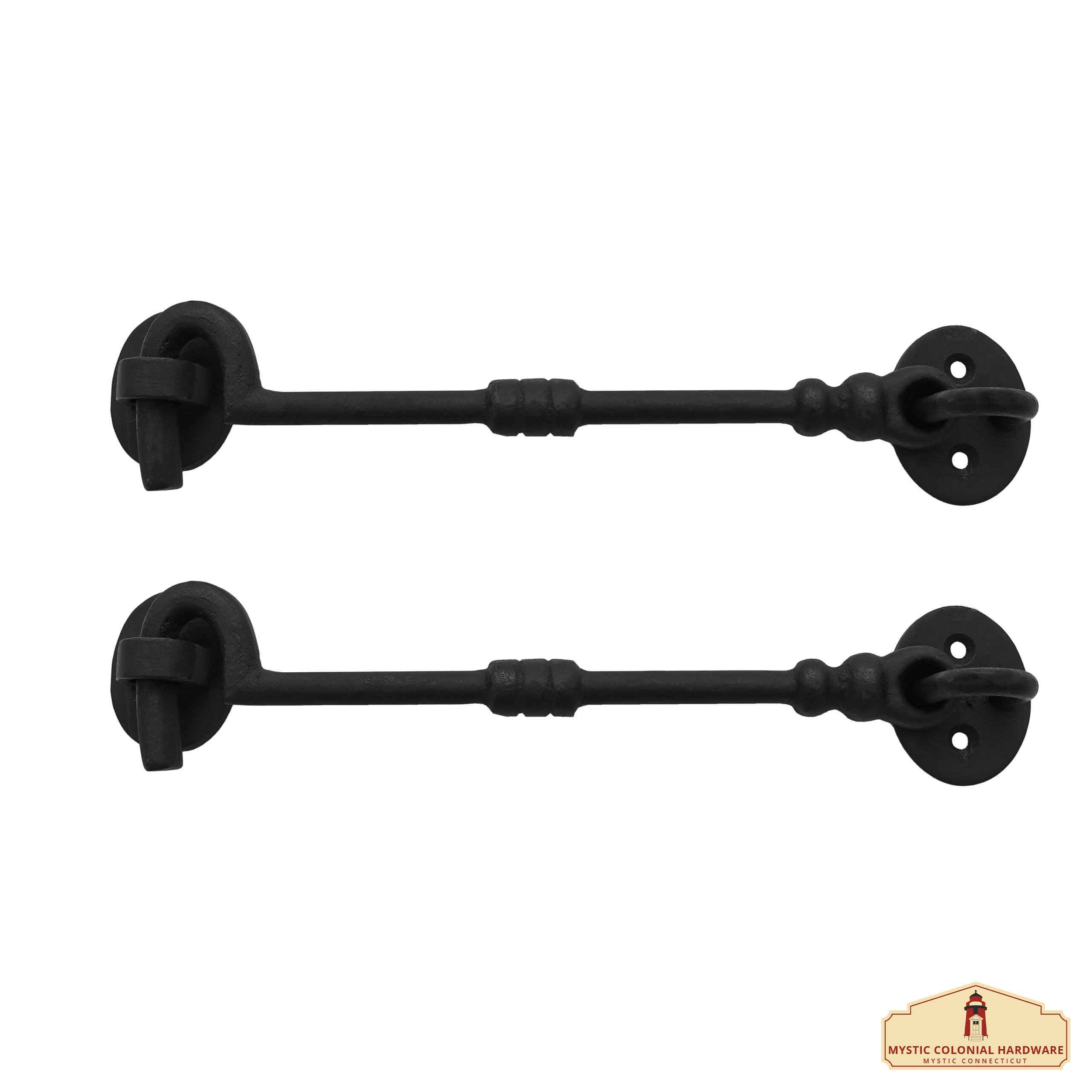 Pack of 2 wrought iron medieval door closures (19 cm.)