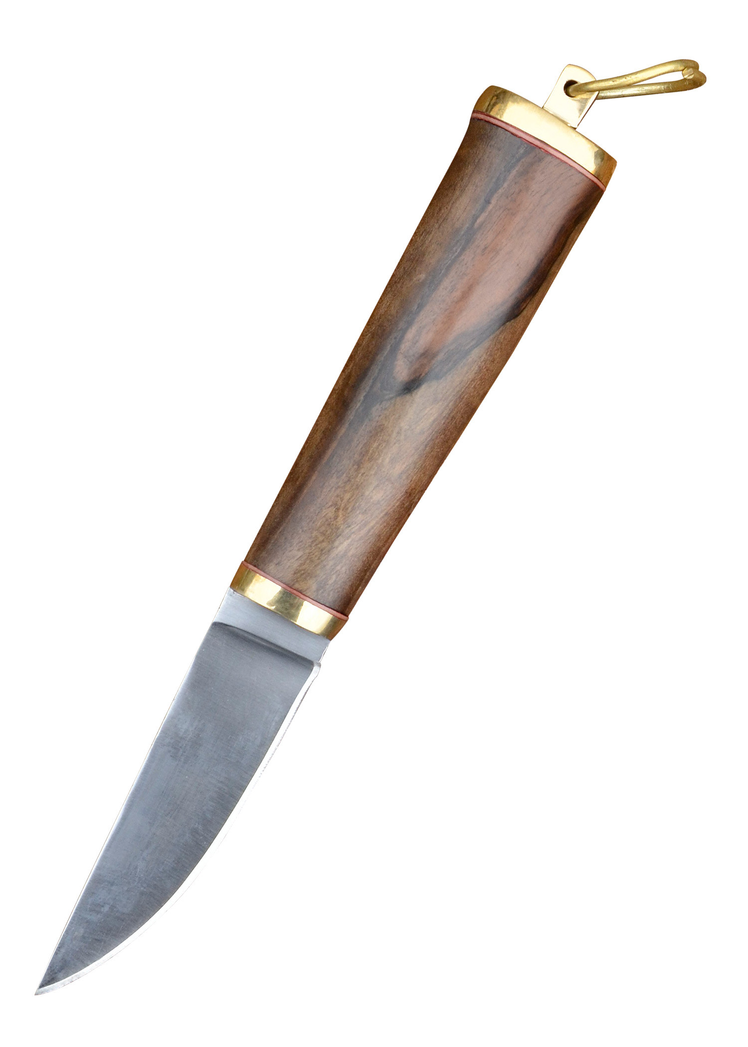 Steel Viking knife with leather sheath (21 cm.)