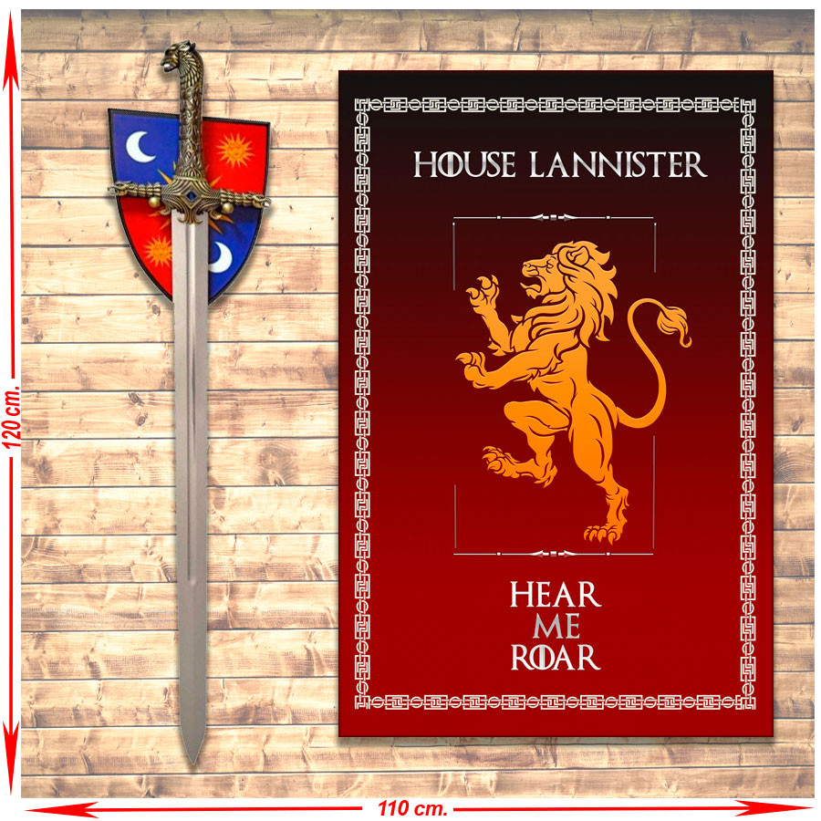 Banner Pack + Oathkeeper's Sword Jamie Lannister, Game of Thrones