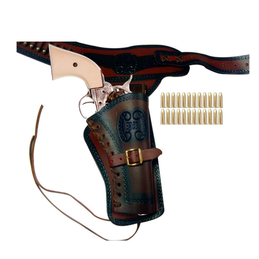 Wyatt Earp Old West Pack: revolver, cartridge belt and 24 bullets
