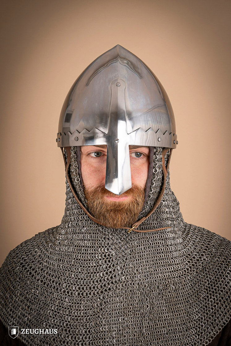 Saint Wenceslas helmet with reinforced nose protection