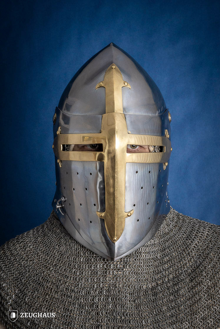 Sugar Loaf Templar Helmet with visor (1.6 mm.)