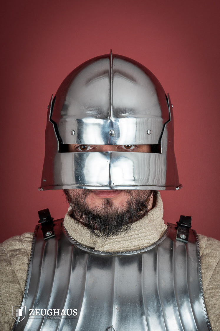Sallet Infantry Helmet, polished finish (1.6 mm.)