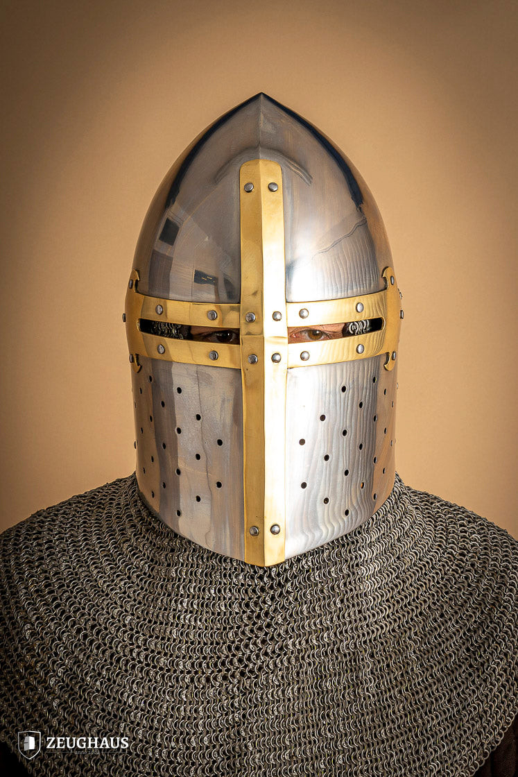 Great Sugar Loaf Templar Helm, brass cross (2 mm.)