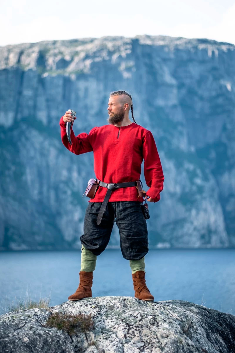 Viking tunic Ivar, red