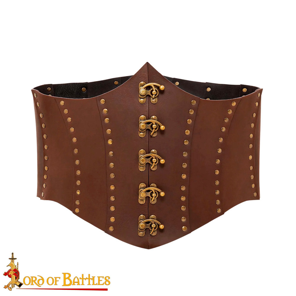 Brown Leather Pirate Anne Bony Corset