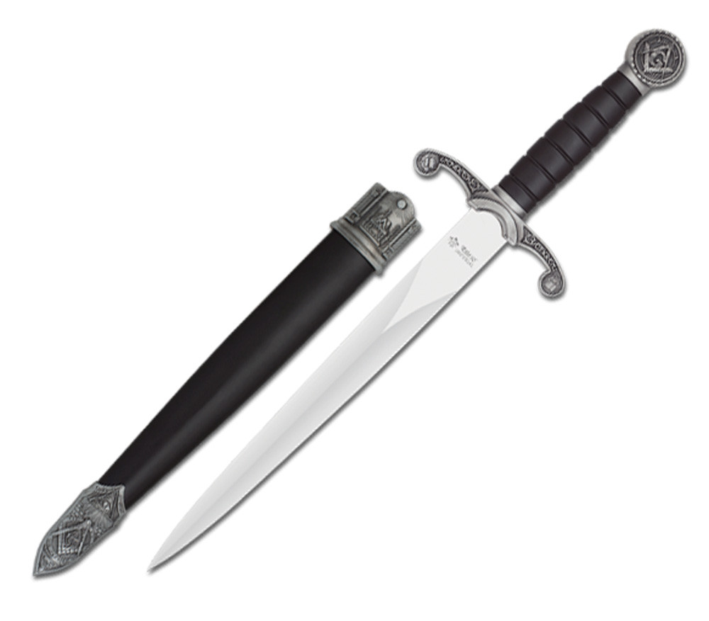 Decorative Masonic dagger with sheath (39.30 cm.)