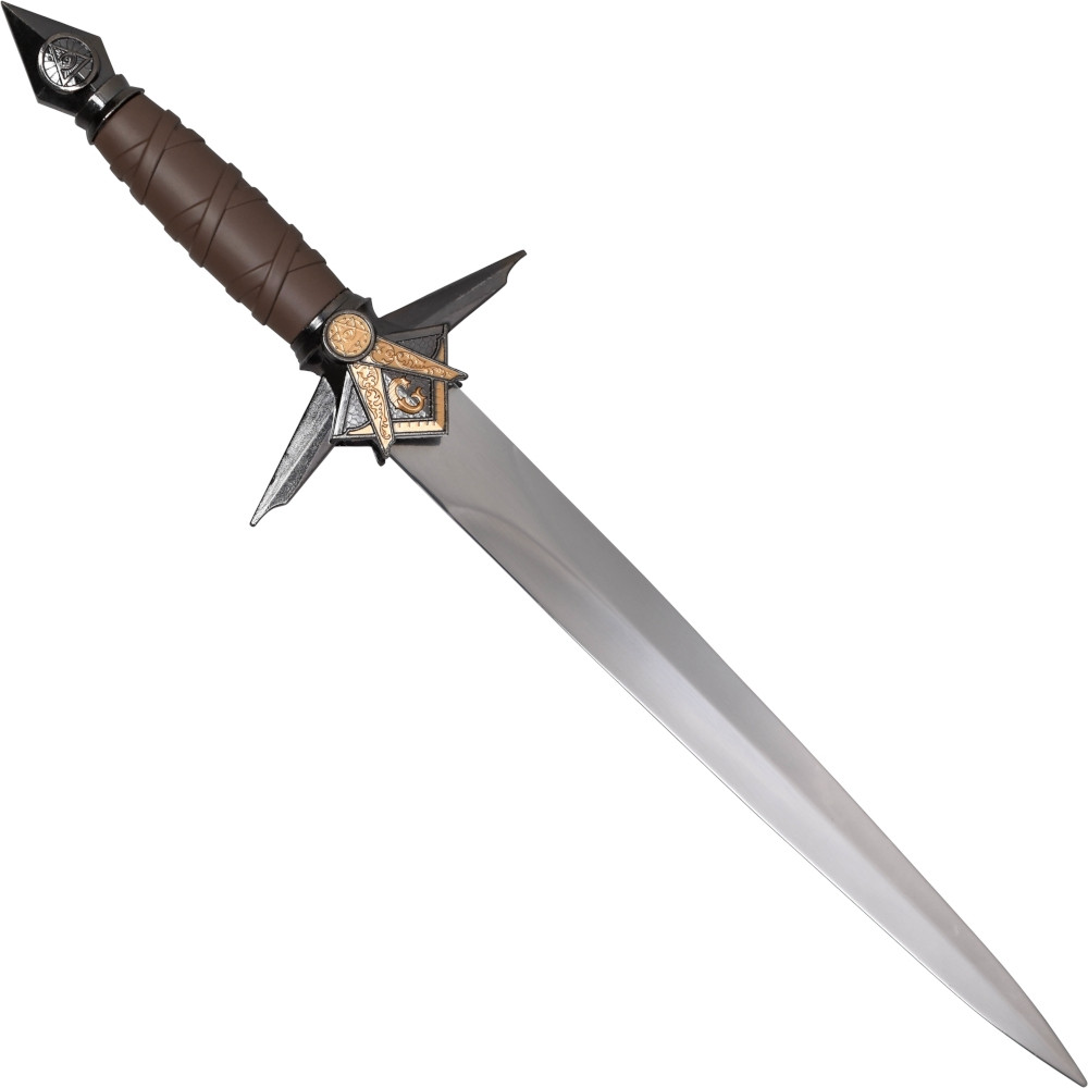 Templar decorative dagger with sheath (37 cm.)