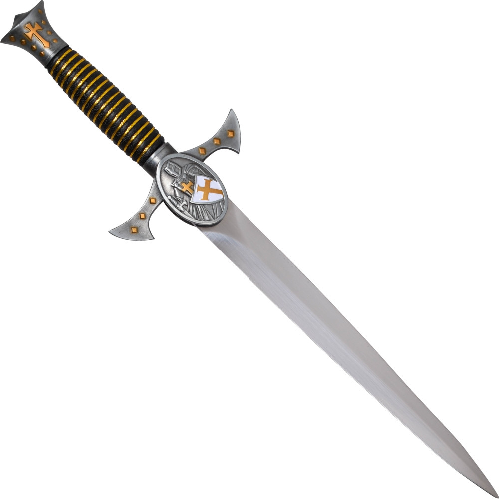 Templar Knight decorative Templar dagger with sheath (37 cm.)