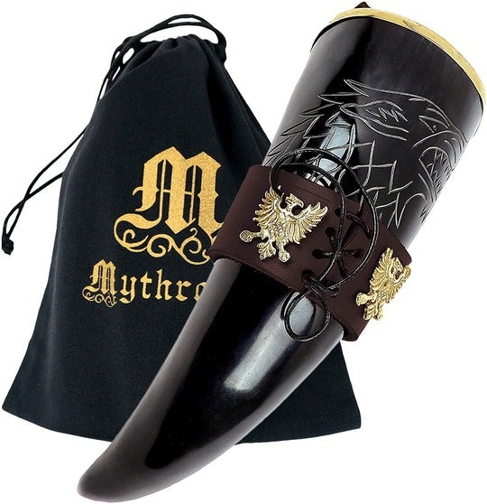 Viking Drinking Horn King of the North Brown Baltic (300 ml.)