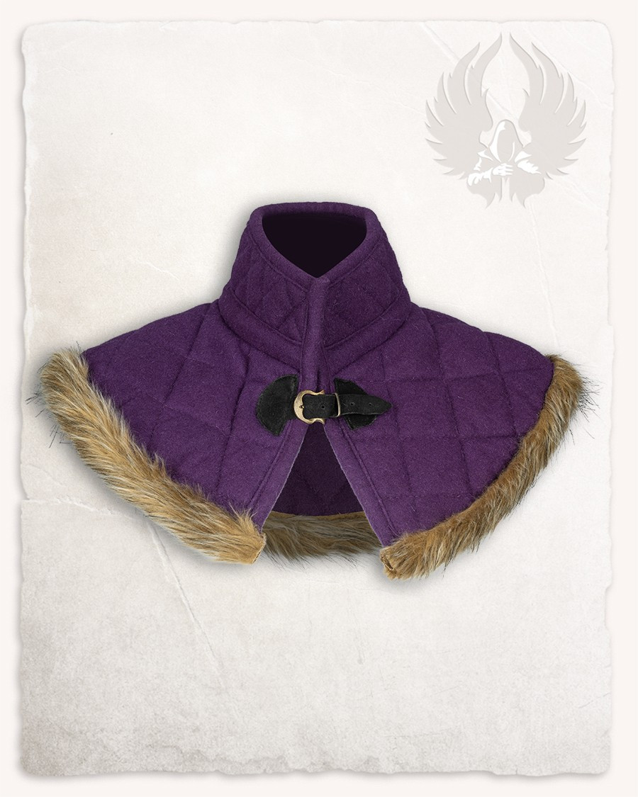 Medieval wool gorjal model Nimue, purple