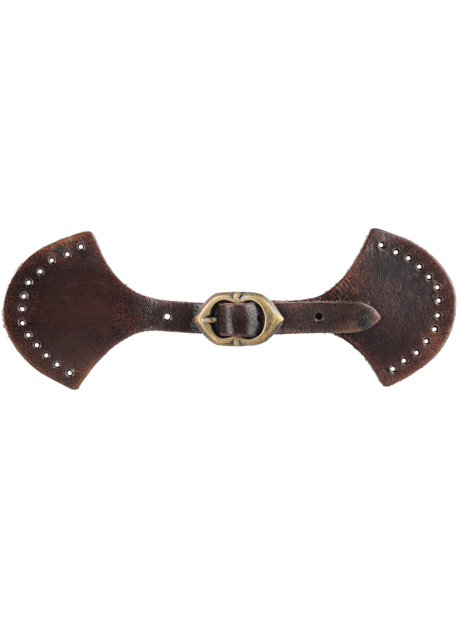 Buckle collar closure, brown