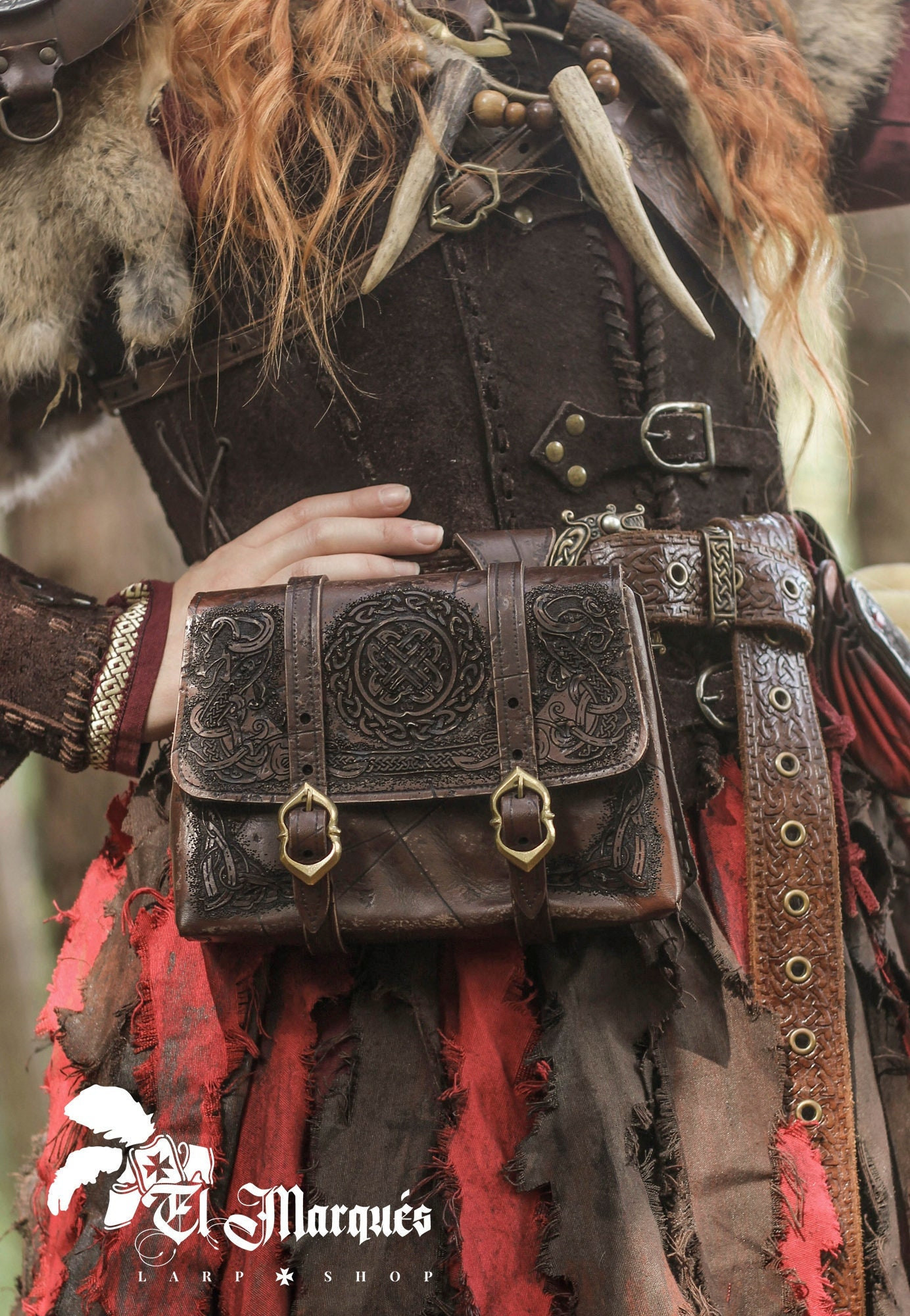 Viking Drakkar Bag in Leather