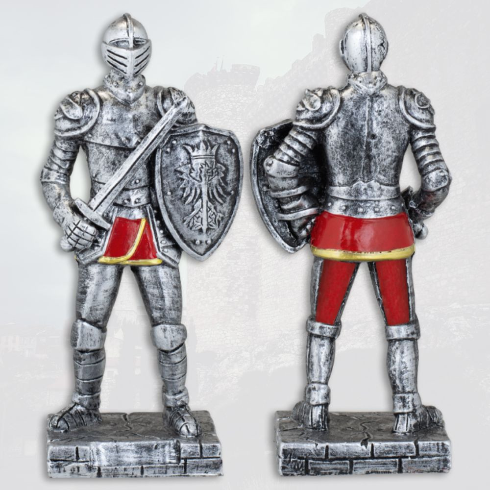 Medieval warrior resin figure with sword (18 cm.)