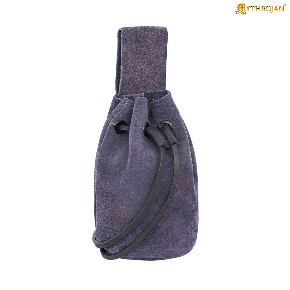 Medieval pouch for reenactors - dark blue