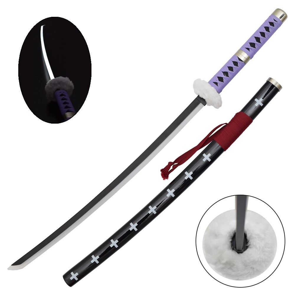 Purple Trafalgar Katana from One Piece with Light