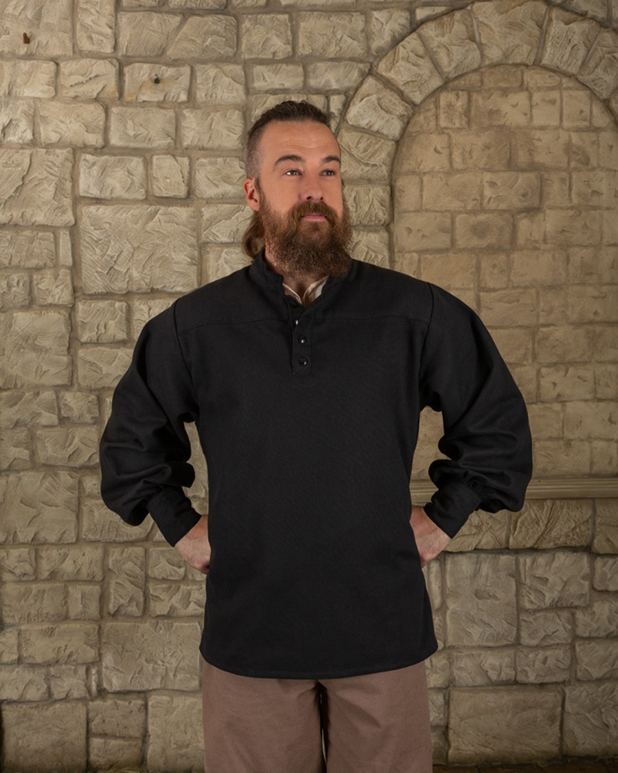 Medieval Bartold Shirt in black