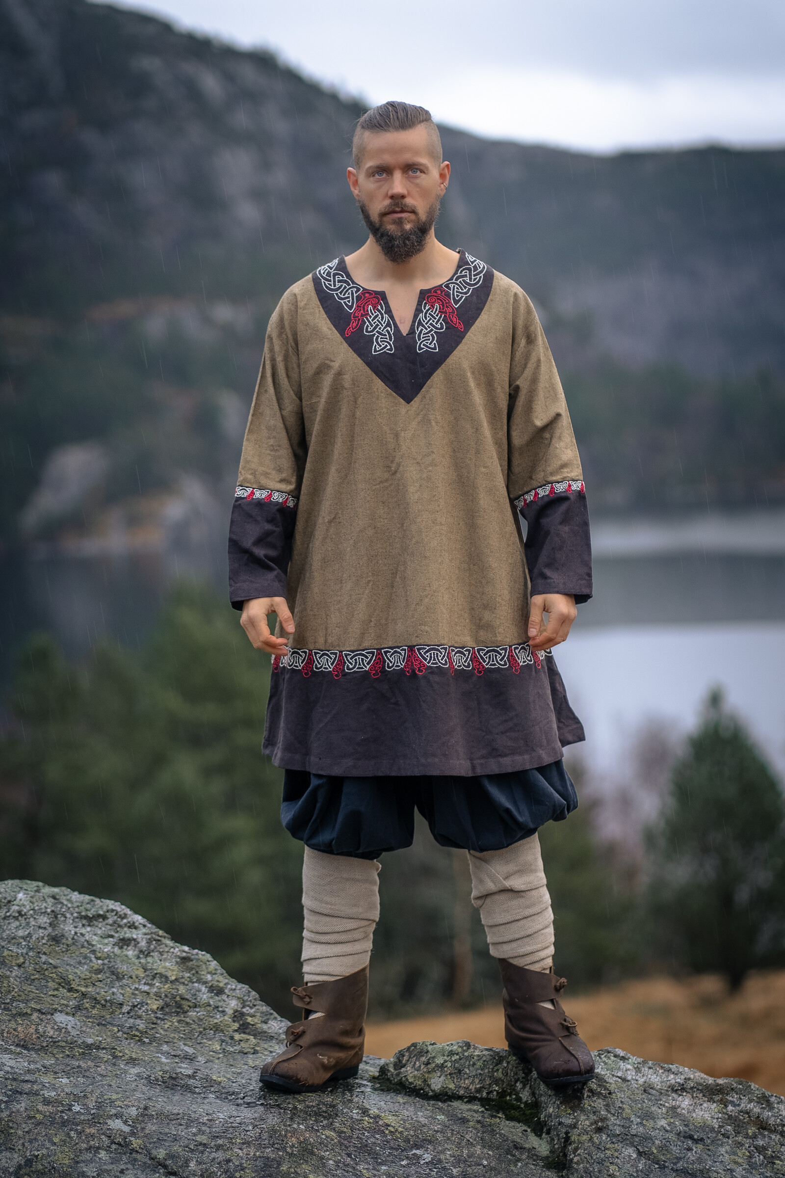 Freydis Viking Tunic in Sand Color