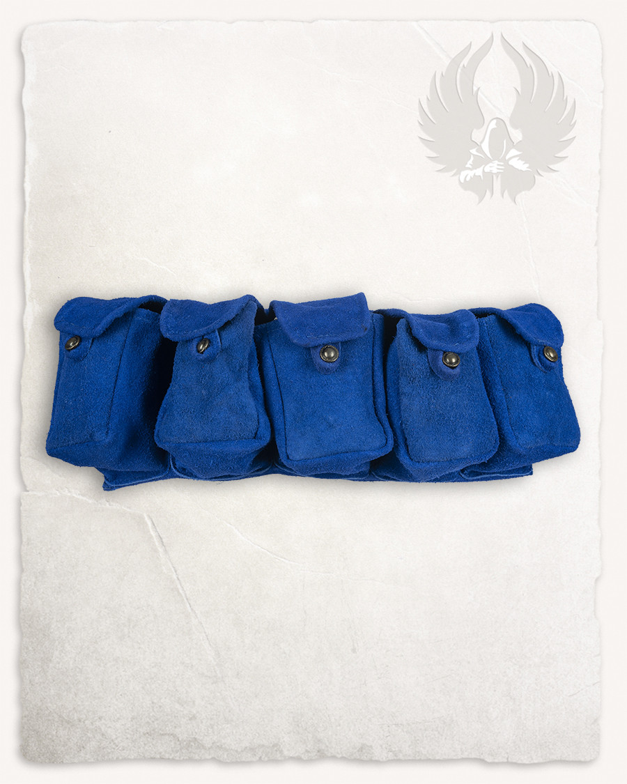 Rickar Belt with 5 Pockets - Blue
