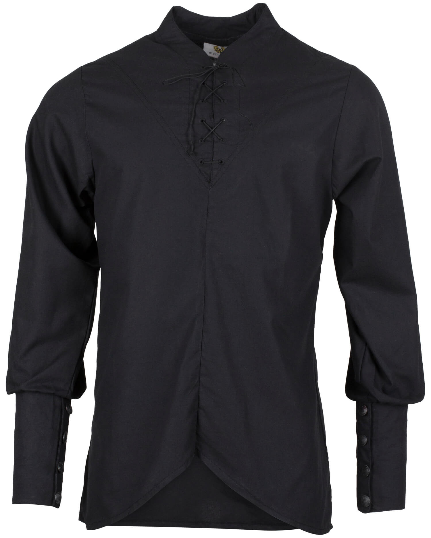 Medieval cotton shirt model Arantir, black