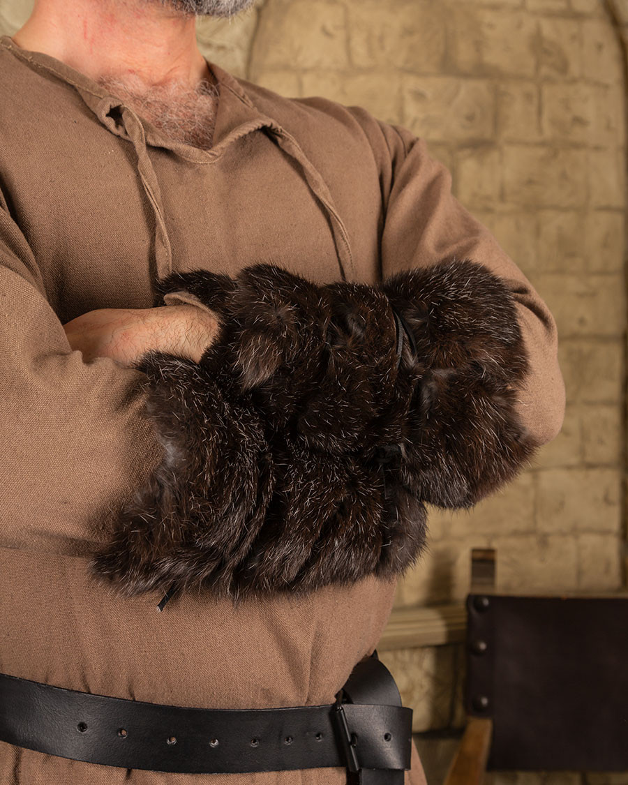 Viking bracelets made of rabbit skin model Alaska
