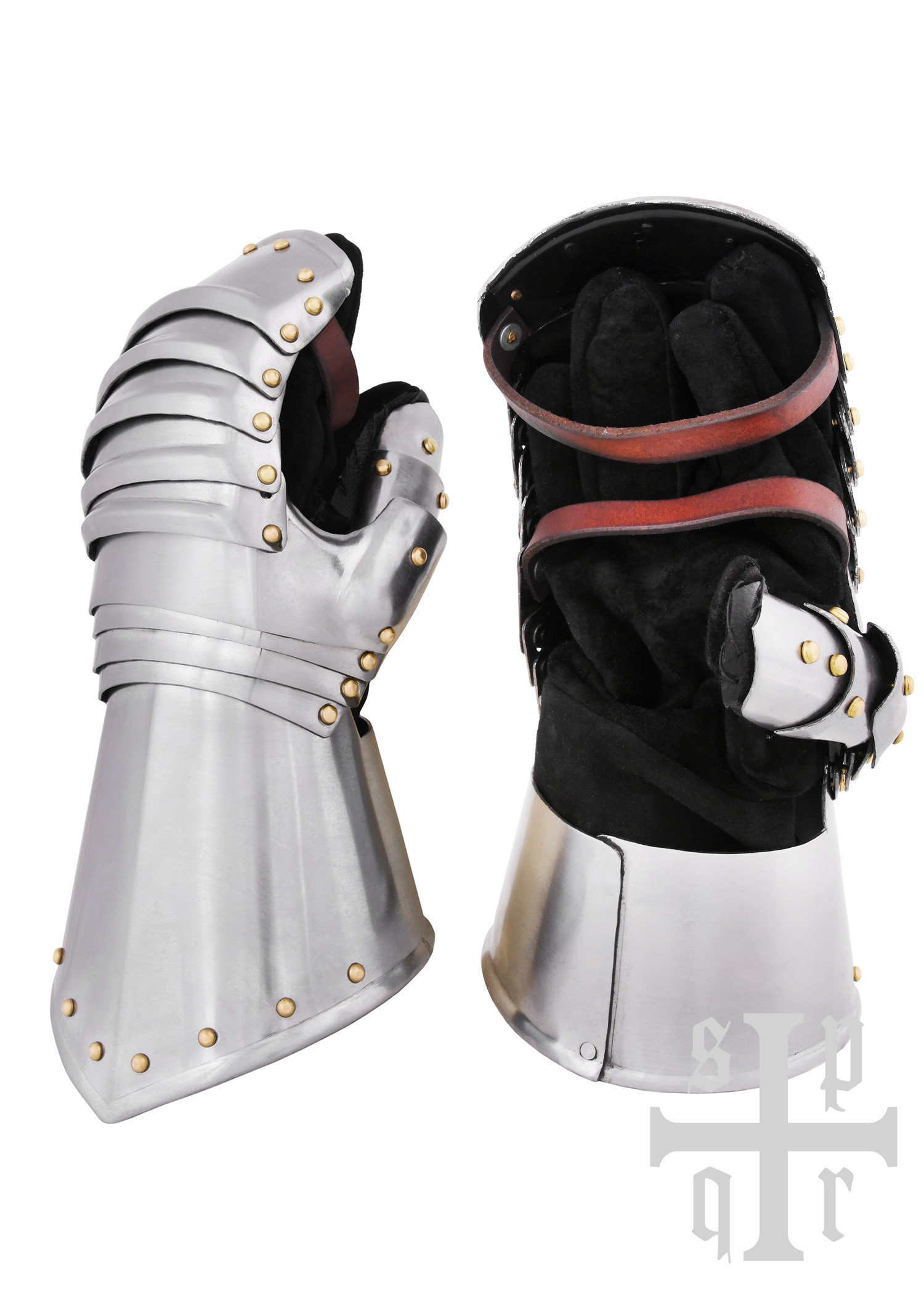 Medieval mitten gauntlets, 15th-16th centuries