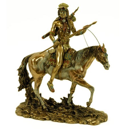 Figure Sioux Indian on horseback