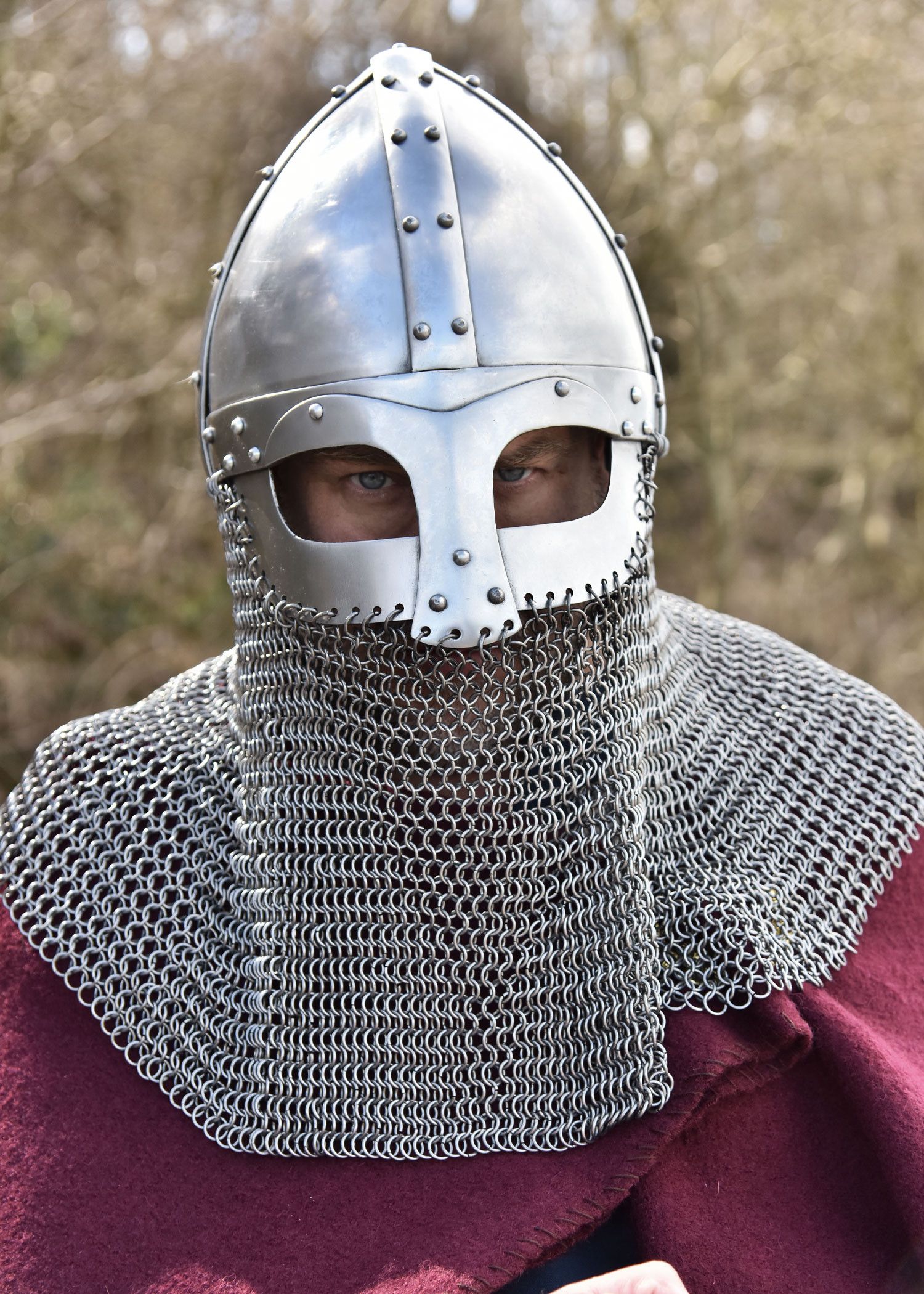 Vendel period chainmail helmet